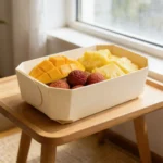 Food Grade Disposable Wooden Tray Stackable Poplar Veneer for Bakery