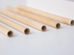 Factory Wholesale Environmentally Friendly Biodegradable Hu Printable logo Bamboo Straws - Image 2