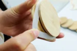 Customized LOGO Round or Square Bamboo Wooden Lids for Glass Jars Candle Stopper With Laser Etched Bottles Cork Cap - Image 2