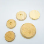 Заводские круглые/квадратные деревянные крышки/колпачки из бамбука для чашек/стаканов/бутылок/свечников/стеклянных емкостей с логотипом. — изображение 2