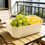 Disposable Poplar Veneer Wood Tray for Cake. Bread and Pastry Baking