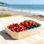 One-Way Poplar Veneer Tray Stackable for Pastry Shop & Cafe Use