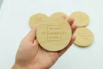 Customized LOGO Round or Square Bamboo Wooden Lids for Glass Jars Candle Stopper With Laser Etched Bottles Cork Cap - Image 5
