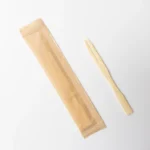Paper Packaging Compostable Biodegradable Disposable 87mm Bamboo Fruit Fork - Image 3