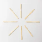 Натуральные компостируемые бамбуковые вилки для фруктов диаметром 87 мм, биоразлагаемые. — изображение 6