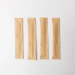 Натуральные компостируемые бамбуковые вилки для фруктов диаметром 87 мм, биоразлагаемые. — изображение 5