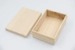 Custom LOGO Wholesale Unfinished Pine/Balsa Square Wooden Bamboo Crafts Packing Box With Lids for Gift Package - Image 2