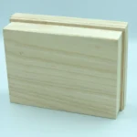 Wholesale Custom Small Gift Simply Square Unfinished Wooden Box Storage with Lid - Image 3