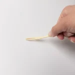 Paper Packaging Compostable Biodegradable Disposable 87mm Bamboo Fruit Fork - Image 6