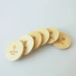 Wholesale Customized Print 8.5 cm Round Wooden Bamboo Lids for Glass Scent Candle Jars